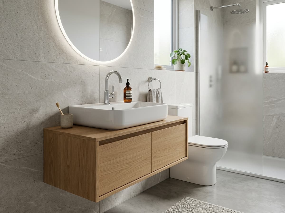 Lave-main compact moderne pour salle de bain